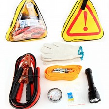 Roadside Car Emergency Bag First Aid Kit Auto Tool Kit Tow Belt Alligator Clip