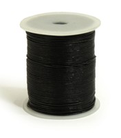 100m Lederband Farbe: schwarz 1mm stark 100 Meter  Rolle Spule