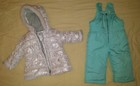 Carters Baby girl snow suit. Pants & Coat size 12 Months. Like new.