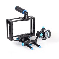 Metall Kamera Cage Schärfezieheinrichtung Follow Fokus 15mm Rig Gear Ring Gürtel