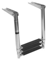 Teleskopleiter Edelstahl A4 Rostfrei Badeleiter Plattform Leiter Heckleiter 8437