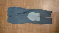Dressur Reithose Grau Gr.38 mit Leder
