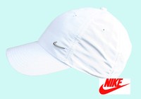 NIKE Basecap METAL SWOOSH Cap weiss Hut verstellbare Baseball Kappe Mütze