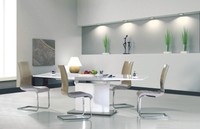 Vetrostyle® Design Esstisch Essgrupe Tisch LORETO 90 x 160 (220) cm ausziehbar