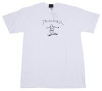 THRASHER T SHIRT GONZ ARTWORK WHITE MARK GONZALES