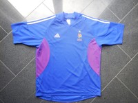 Frankreich (Nationalmannschaft) Adidas Climalite Vintage Fußball Trikot Größe L
