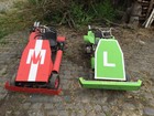 Go-Kart, Nintendo Mario Kart, 2 Stck, z.T. Fahrbereit, Pocket Bike Motor, 80ccm