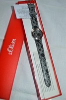 s.Oliver Armbanduhr SO-2176-LQ grau/schwarz NEU