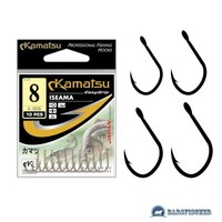 KAMATSU K-006 ISEAMA / KARPFENHAKEN MIT ÖHR, ANGELHAKEN LOSE, CARP HOOKS, HAKEN
