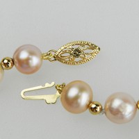 Sehr schönes 585er Gold Perlen - Armband - S5801