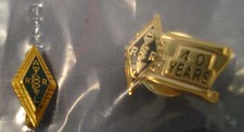 2 ARRL Pins. Amateur Radio Relay League.
