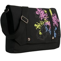 Umhängetasche MALIBU Schultertasche Schultasche Messenger Tasche A4 NEU Schwarz