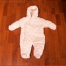 Miniwear Baby Girls Pink Winter Hooded Pram Snow Suit Snowsuit with Gloves 3M 6M