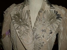 Antique Edwardian Victorian Womens Jacket Ornate Cording Lp Hollander & Co Ny