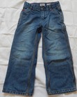 Boys' Size 4 OshKosh B'Gosh Solid Blue 100% Cotton Carpenter Jeans Pre-Owned