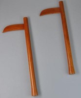 Paar Kama aus Roteiche. Escrima. Kobudo. Freestyle. XMA. Stumpf. ab 18 Jahren!