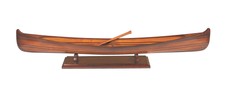 Saskatchewan Canoe Wooden Strip Built Model 40" Fully Assembled Boat New