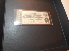 1864 Csa $5 Note (c2) (cs)