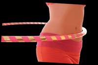 Bauchtrainer Hula Hoop Reifen Fitness m DVD Hoopnotic Travel Hoop Fitness blau