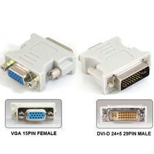 DVI-D Dual Link Male to VGA HD15 Female Adapter Converter For PC Laptop Durable