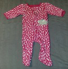 GUC Carters Baby Girl Clothes 3-6 Months One Piece Pink Elephant Pajama Sleeper