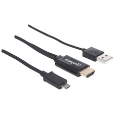 New listing
Manhattan Micro-Usb 5-Pin To Hdmi, With Usb Type-A Power - Usb/Hdmi For Audio/Vi