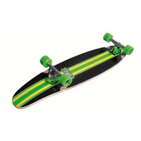No Rules Longboard Line Abec 7 Skateboard schwarz grün