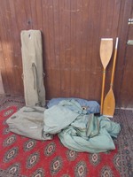 Klepper T8 Ruderboot mit Ruder, Haut und Gerüst Faltboot Original Klassiker