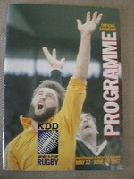 1997 Rugby World Cup  1st Programme