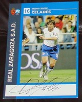 Albert Celades *Zaragoza, Real Madrid** original signied AK/Card 10x15 cm