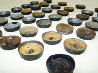 40 alte Bunkerlichter Teelichter WK II Wehrmacht, Bombenterror Dresden 13. Febr.