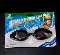 Wasserdicht Schwimmbrille Brillen Set Mit Earplugs und Nasenklemme Schwarz