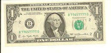 "7765 7777" .1977.Uncirc $1 B 7765 7777 D . 6-7's .Poker Plus Note