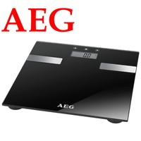 AEG PW 5644 7in1 PERSONENWAAGE KÖRPERFETT-WAAGE BIS 180 KG ANALYSE-WAAGE GLAS