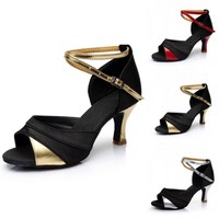 Damen Tanzschuhe High Heel Für Latin Tango Salsa Sandalen Sommer Pumps Gr.35-41