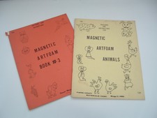 Lot of 2 vintage magnetic artform pattern and instructions books animal patterns