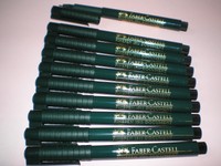 10x Faber-Castell Finepen 1511 schwarz 0,4mm Tinte dokumentenecht 151199 NEU