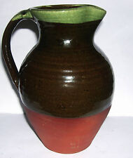 wattisfield glazed jug sfk ware pottery half studio classic stamped