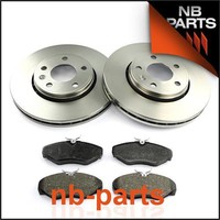 SATZ BREMSSCHEIBEN Ø305 + BREMSBELÄGE VORNE NISSAN OPEL VIVARO RENAULT TRAFIC II