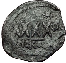 PHOCAS 602AD Nicomedia Follis LARGE Authentic Ancient Byzantine Coin i59357