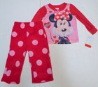 Minnie Mouse pajamas Girls 2T fleece set Disney new plush pants 2pc