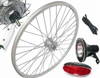 28" VR- Laufrad Komplett-Set mit Nabendynamo Umrüstkit Scheinwerfer/Rücklicht/Ka