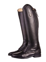 HKM Lederreitstiefel KINDER Valencia, Reißverschluss, Dehnungszone schwarz