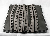 York Fitness Bodenmatte Bodenkantenschutz mit 4 Fliesen Matte  87