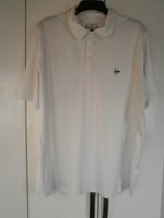 Mens DUNLOP TENNIS TRAINING SPORTS POLO TOP WHITE size XL