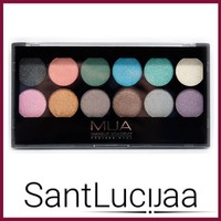 MUA MAKEUP AKADEMY LIDSCHATTEN PALETTE GLITZERKUGEL MINZE PINK SMOKEY EYE NACKT