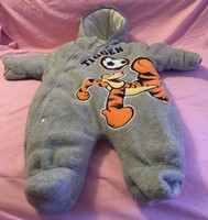 Baby Disney Gray Tigger one Piece Snow Winter Suit 3-6 Months