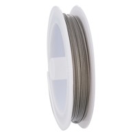 1Rolle Antiksilber Stahldraht Basteldraht Schmuckdraht 0.6mm