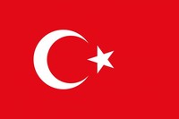 Flagge/Fahne m. 2 Ösen Türkei EM 2016 Fussball Fanartikel ca. 90 x 150 cm 