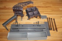 14 Teile Bekohlungsanlage Untersuchungsgrube und Bockkran mit Zubehör Spur H0 #5